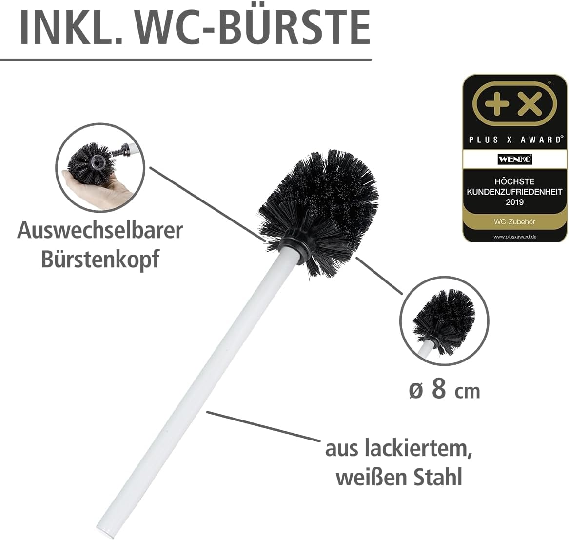 Toilettenpapierhalter Rivalta, Weiß