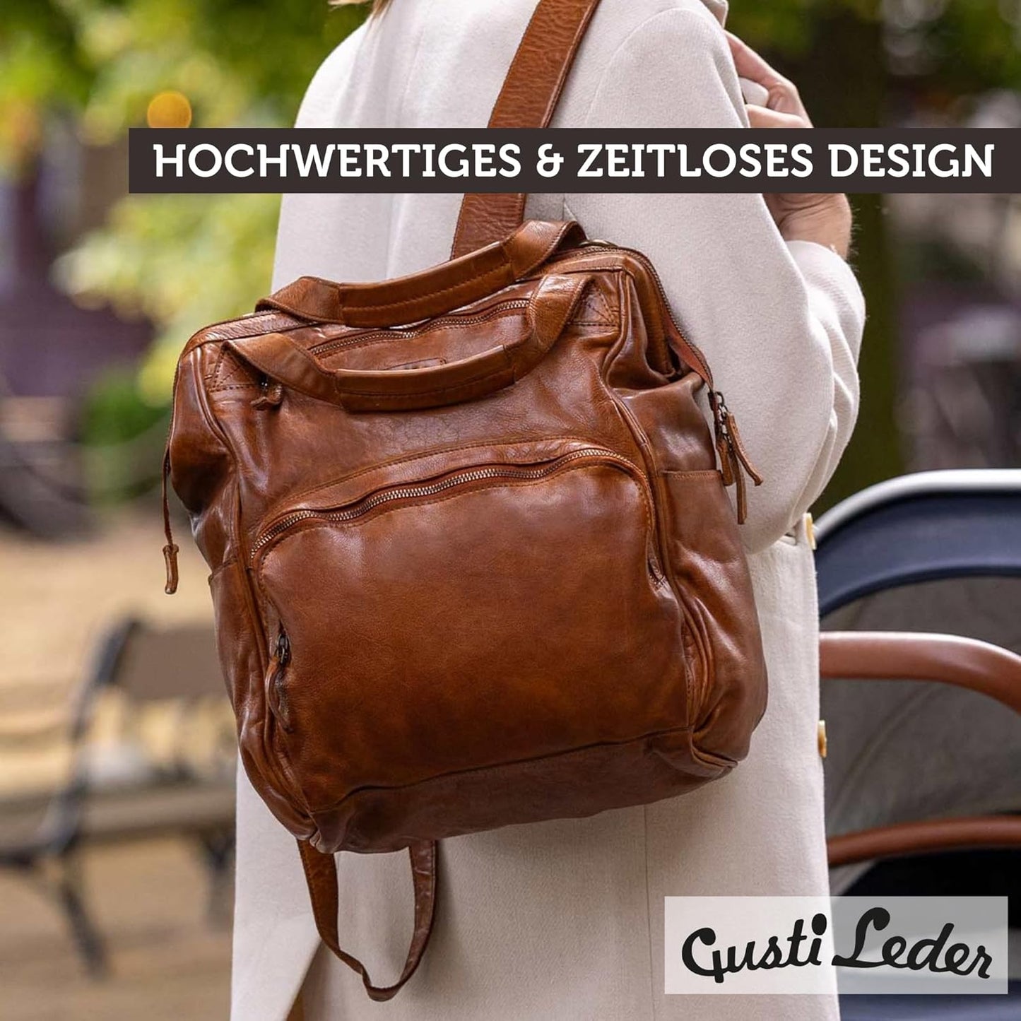 Wickelrucksack Carina mit Flaschenhalter