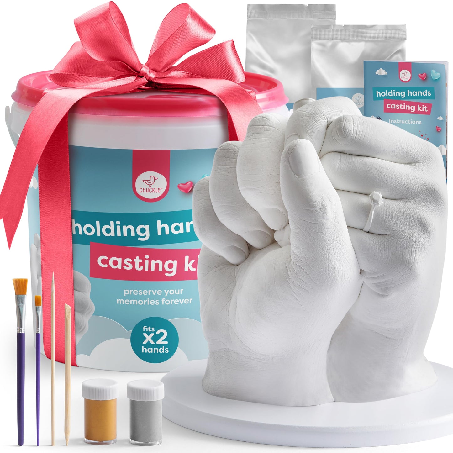 3D Handabdruck-Set für Paare, Paare