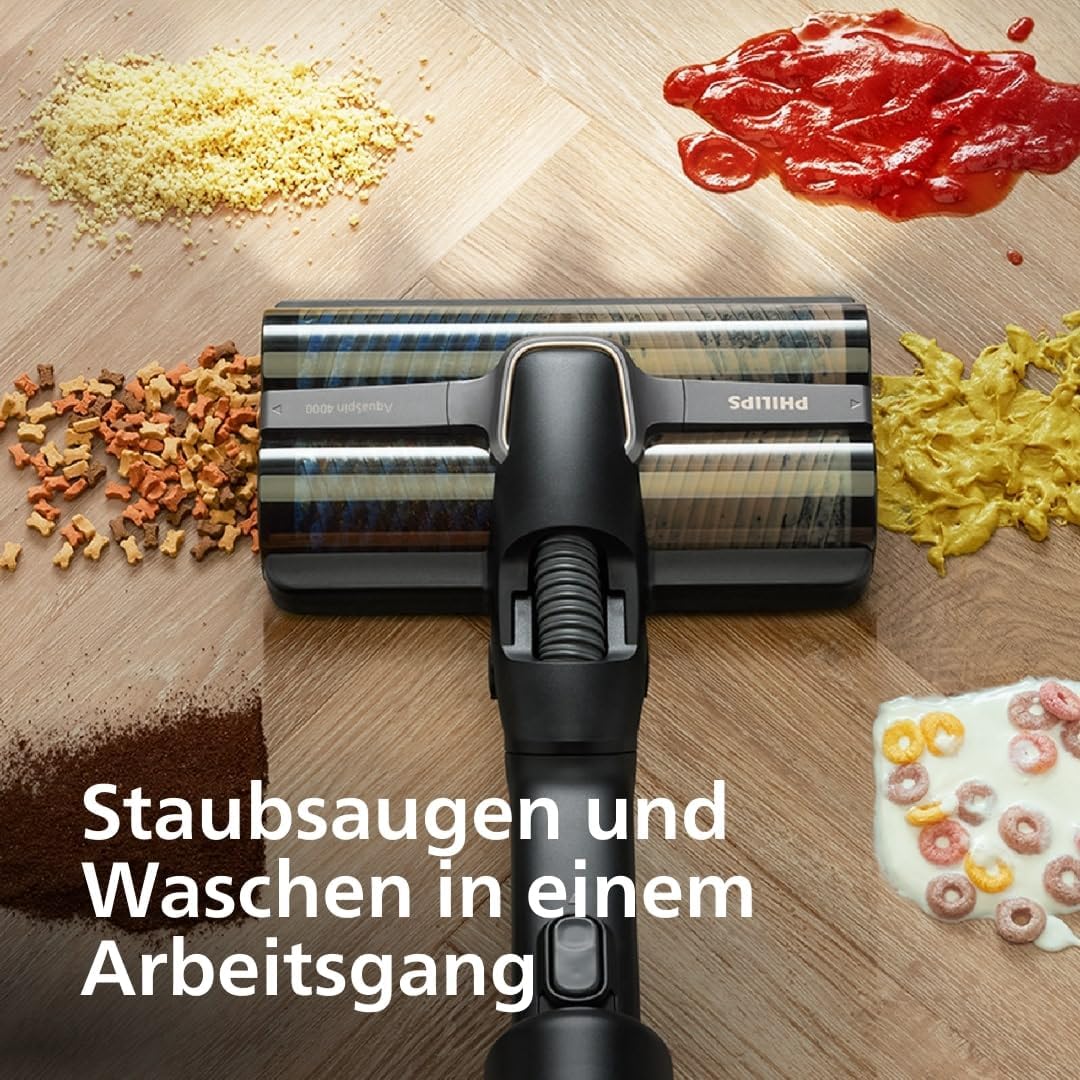 AquaTrio 9000 3-in-1 Staubsauger & Wischer, 3-in-1 Saugen & Wischen 45 Min Laufzeit