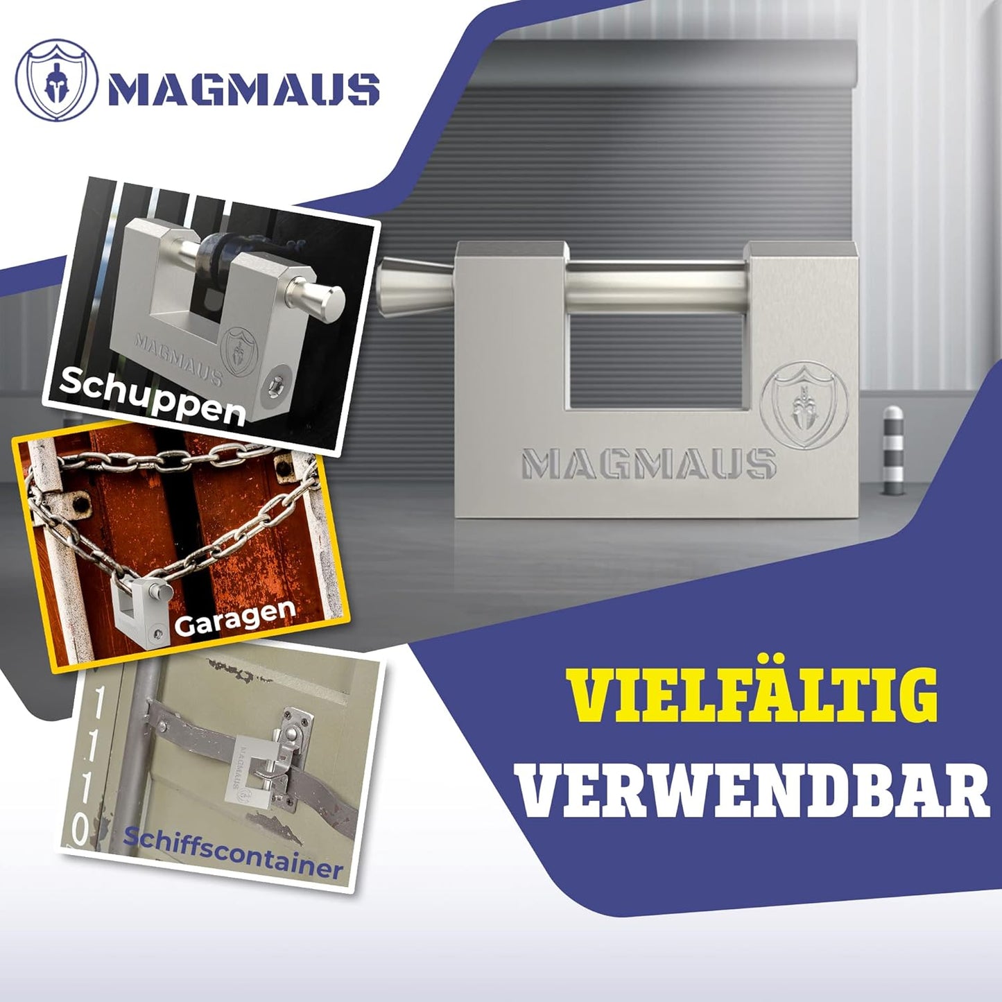 Vorhängeschloss RTL/70, 70 mm|3 Schlüssel Silber