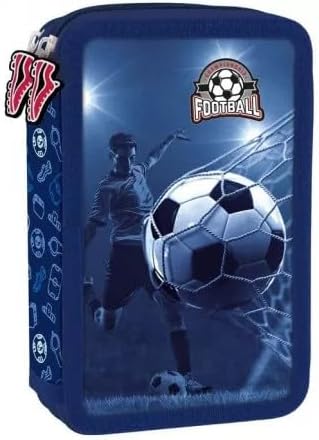 6-teiliges Schulranzen-Set mit Fussballmotiv, 6er-set