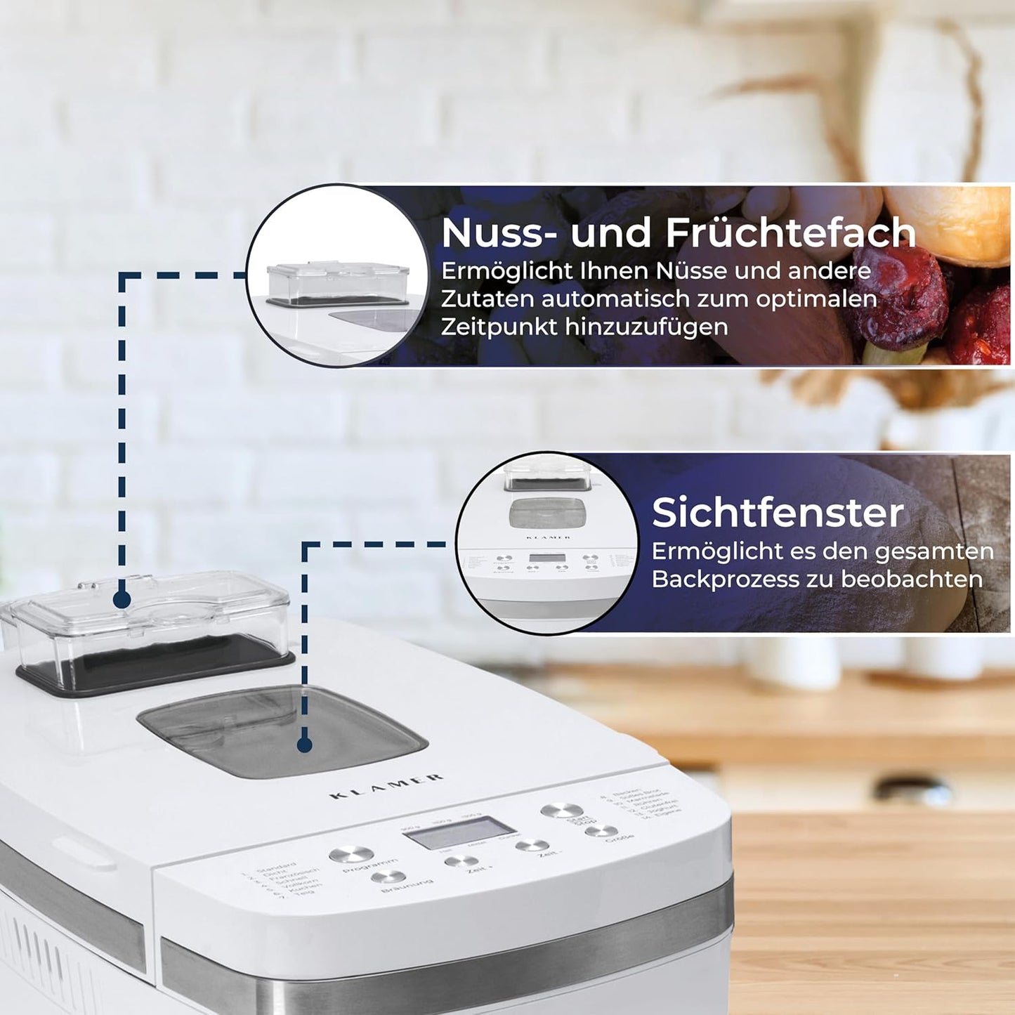 Brotbackautomat mit 14 Programmen