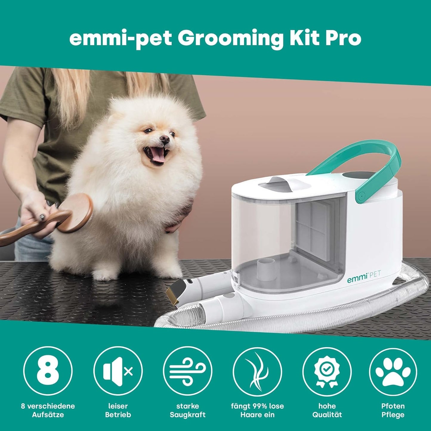 18336 8in1 Hundeschermaschine, Grooming Kit Pro