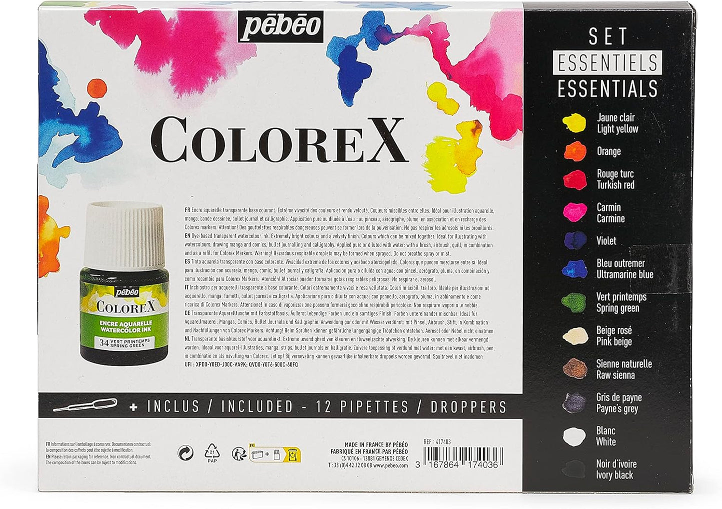 Colorex Aquarelltinte-Set