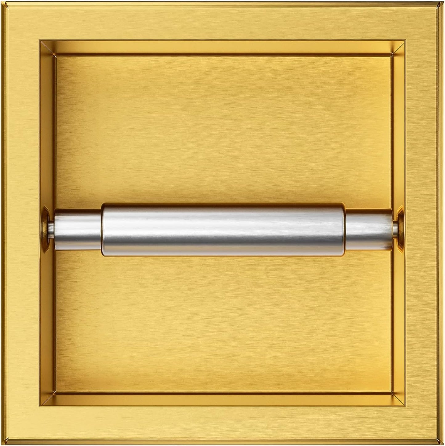 Toilettenpapierhalterung, 17,3x17,3x8,6 cm Gold