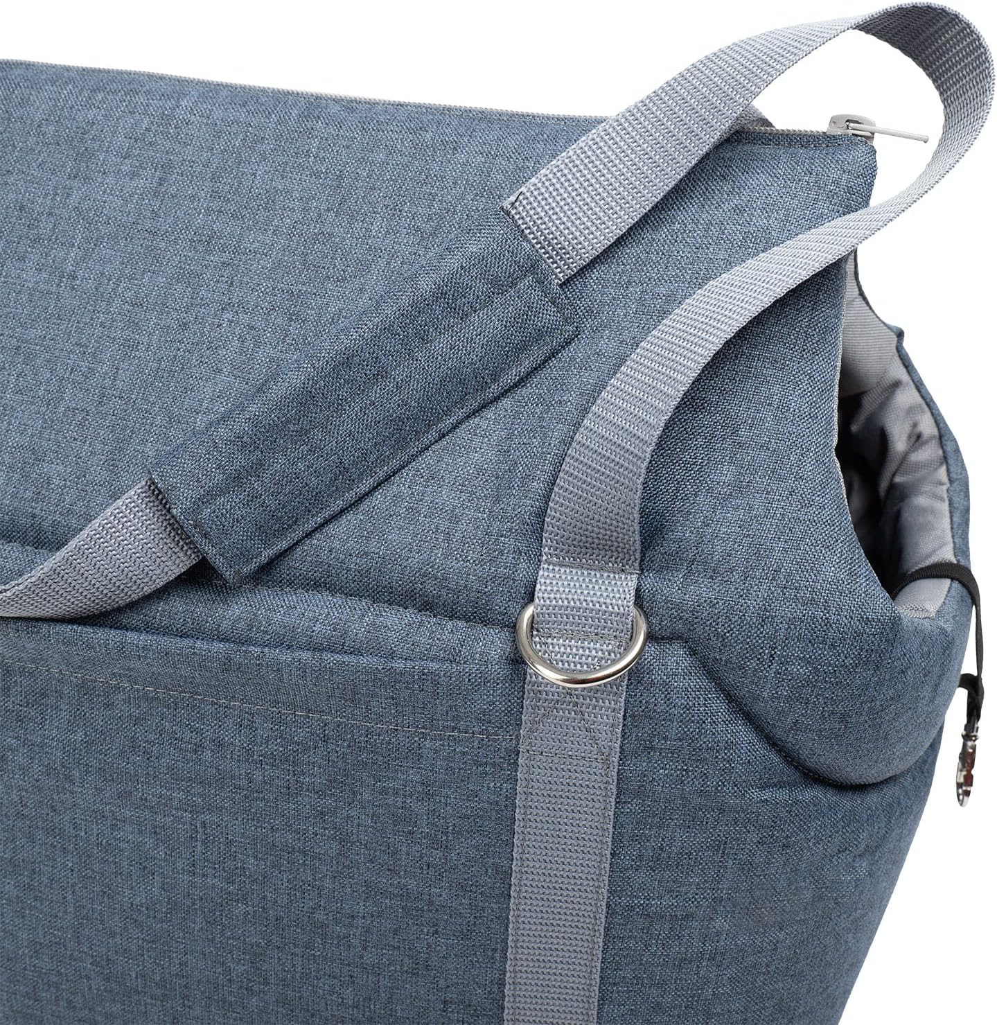 Transporttasche für Hunde und Katzen, L 42 x B 29 x H 33 cm / Denim Imitat