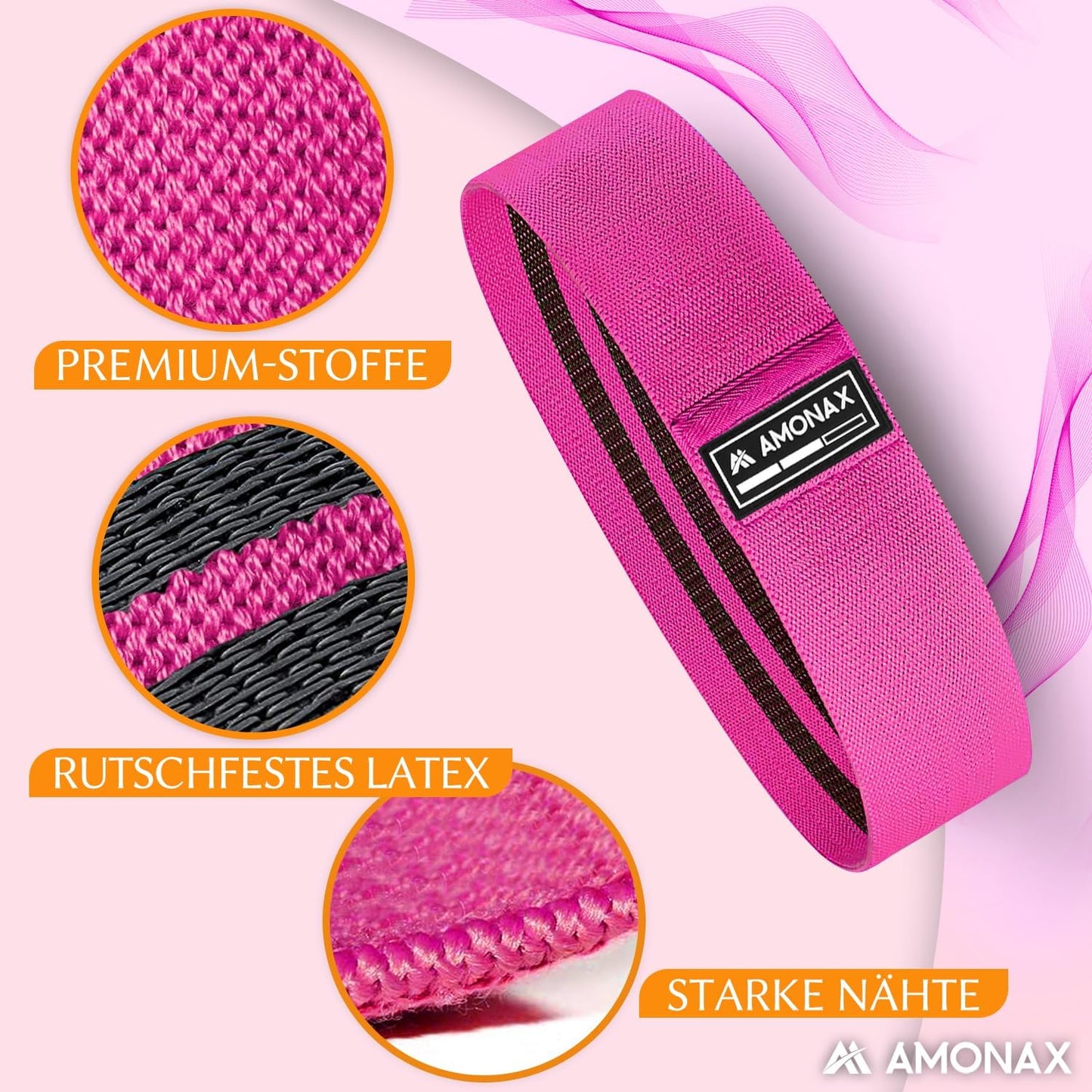 Langhantel-Nackenschutz für Krafttraining, Rosa 3-in-1-Kombi-Set