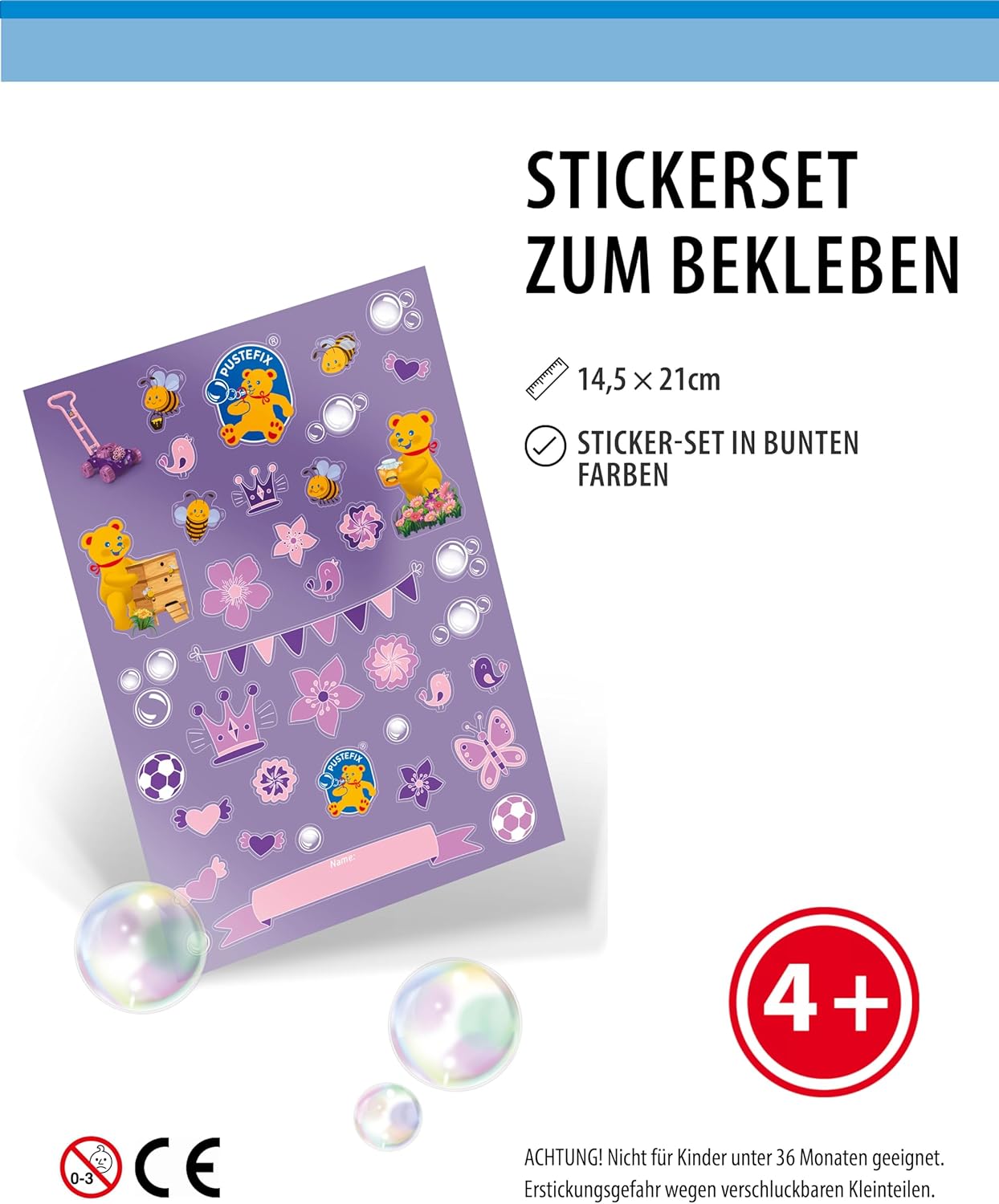 Bubble-Mower Rasenmäher mit Seifenblasen-Set, PUSTEFIX Bubble Mower + 5L Nachfüllkanister