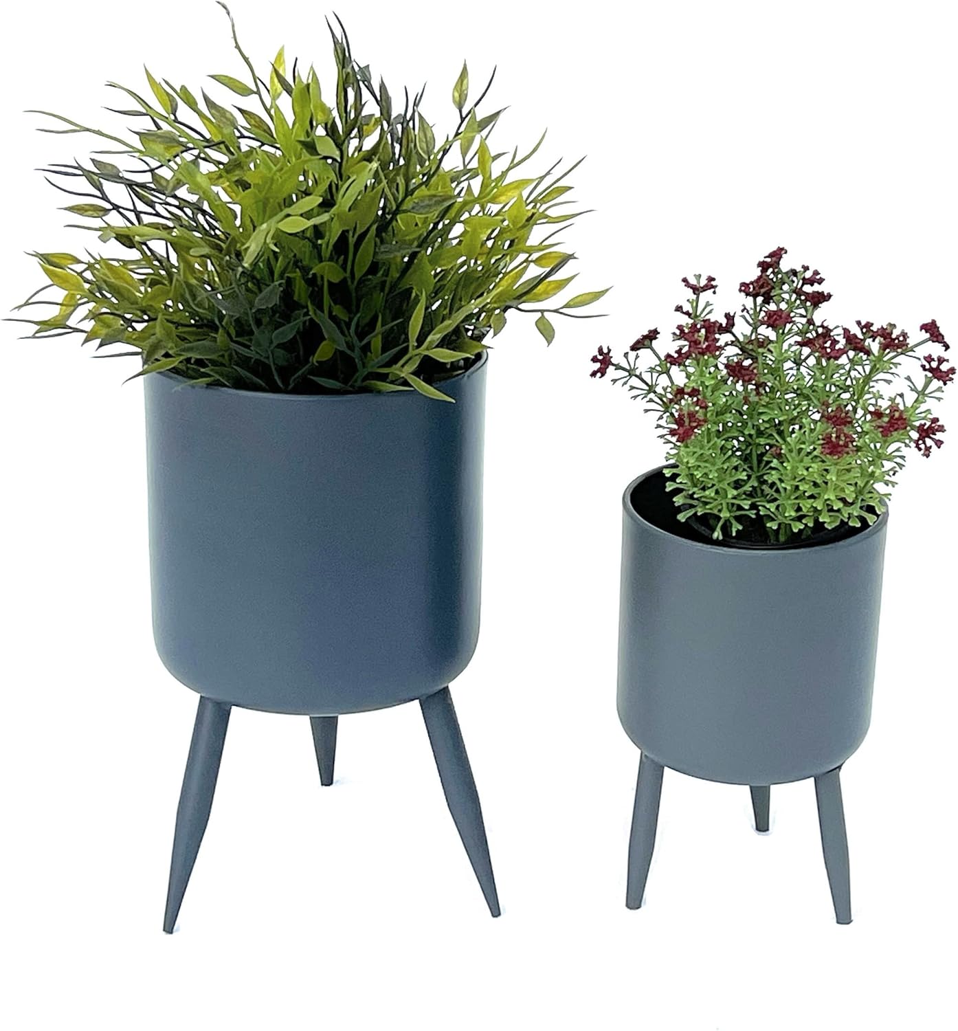 2er-Set Blumenkübel mit Beinen