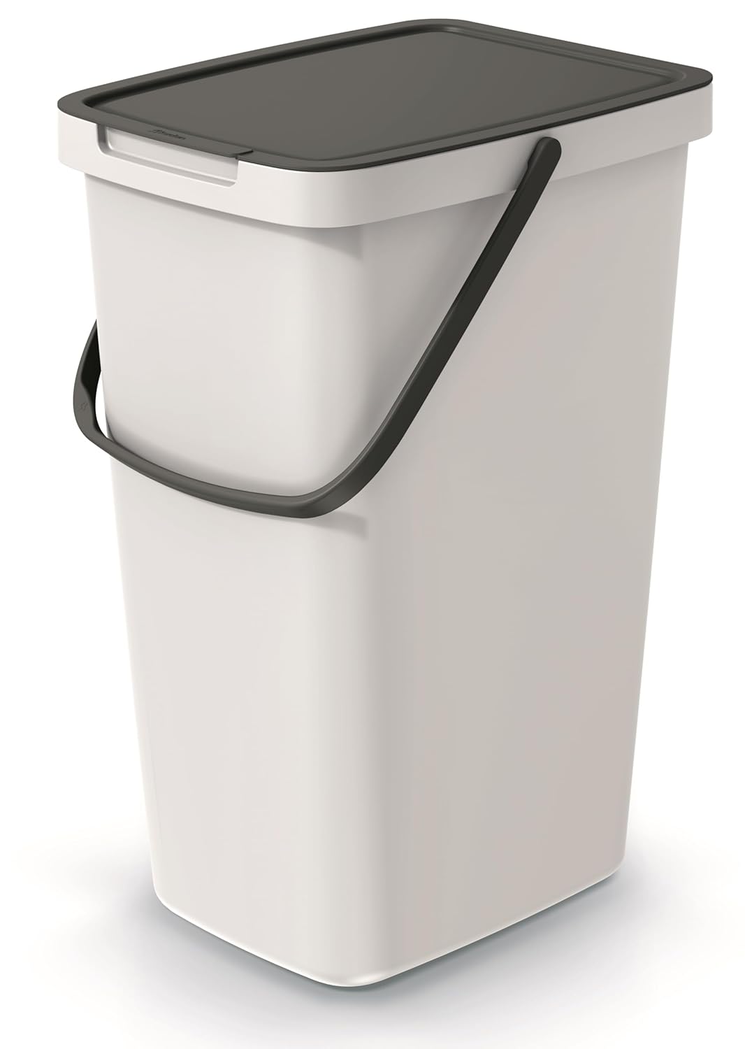 Systema Q Abfalleimer mit Klappdeckel, 25L / Aschgrau