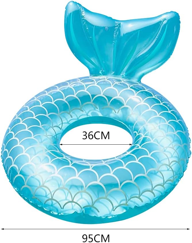 Aufblasbarer Schwimmring im Meerjungfrauendesign