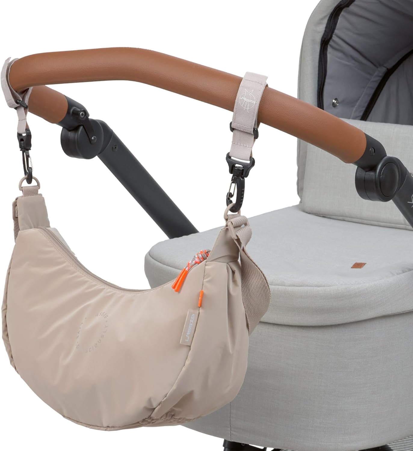 Wickeltasche Stretch Up Bum Bag mit Kinderwagenbefestigung, Beige