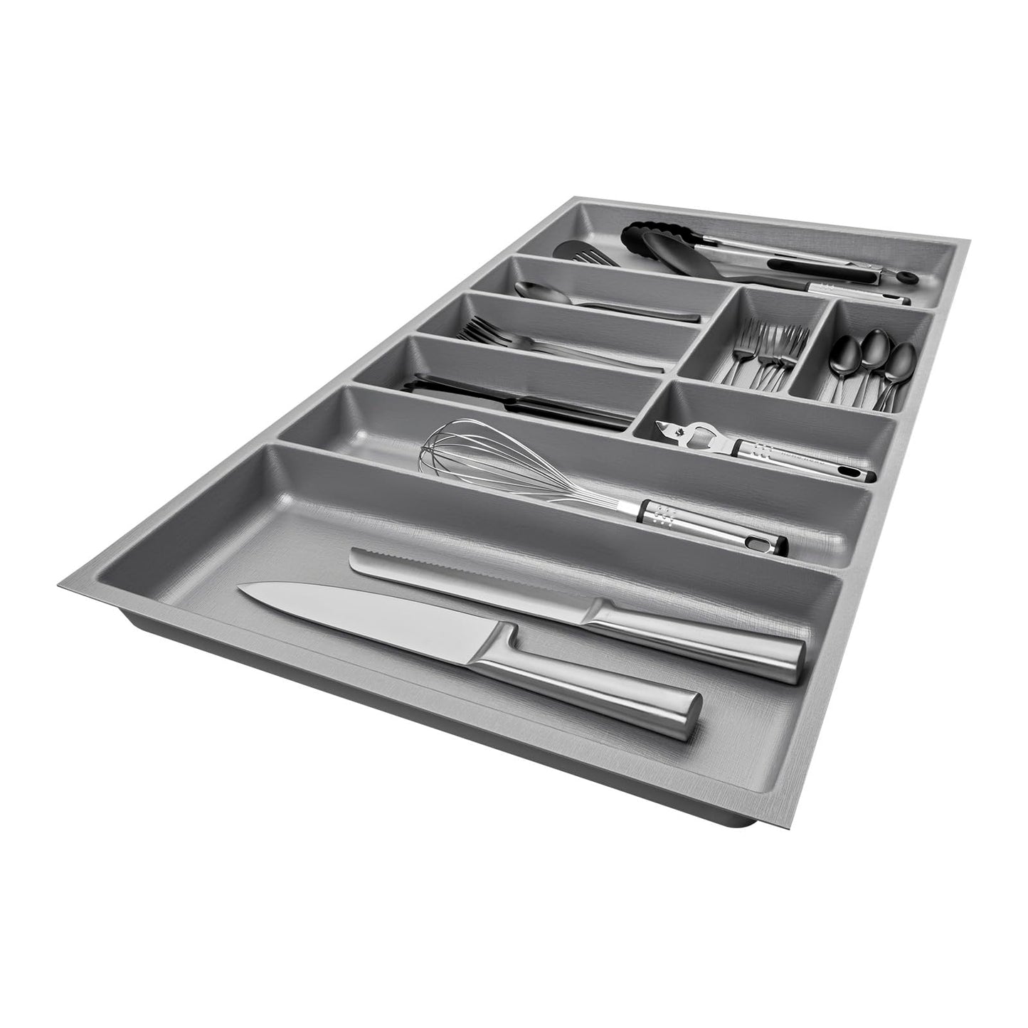 SO-BOX II Serie Besteckkasten für 90er Korpus, Besteckkasten Breite: 809 mm (für 90er Korpus) Silbergrau
