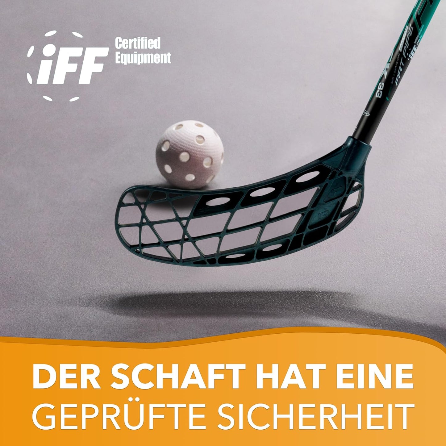 Floorball Schläger (82 cm, Linksauslage), rechte Hand oben (Linksauslage) Schaftlänge 82 cm Zentimeter