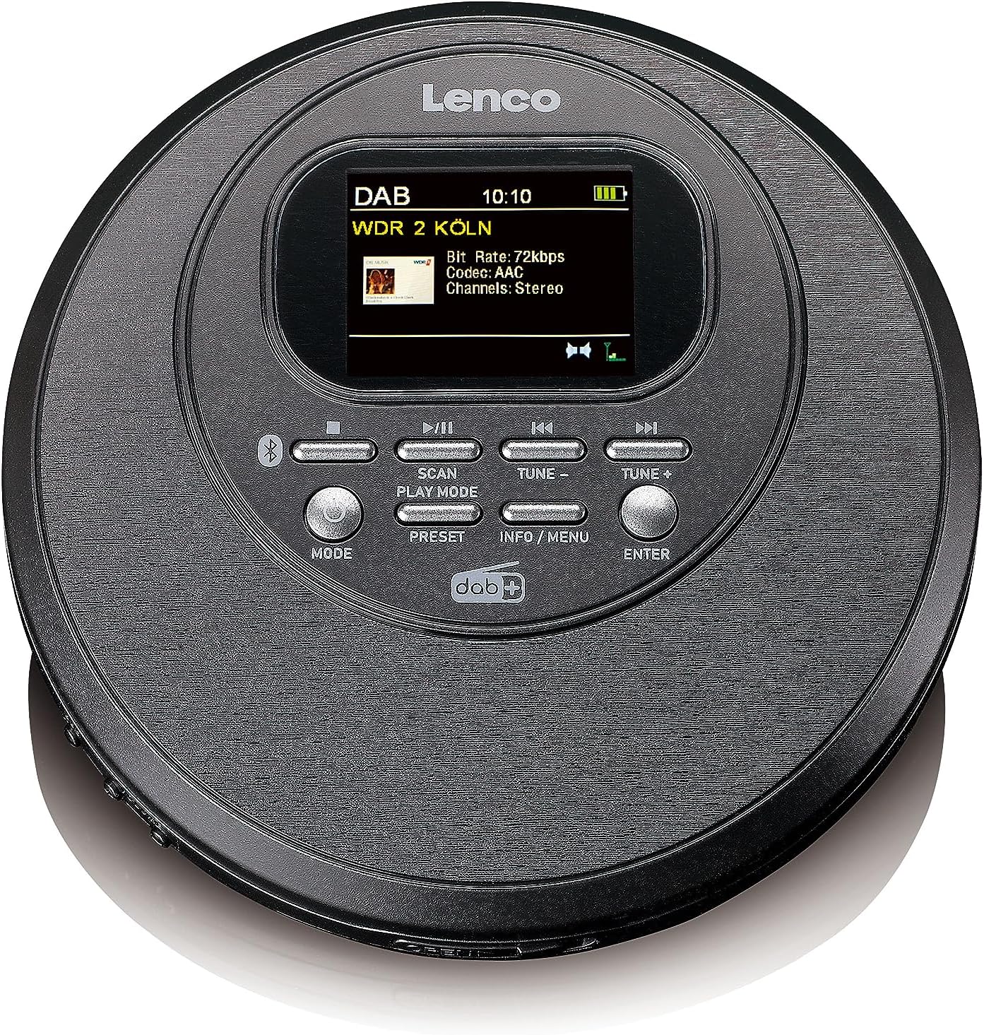 CD-Player CD-500, Mit Bluetooth u. DAB+ Schwarz