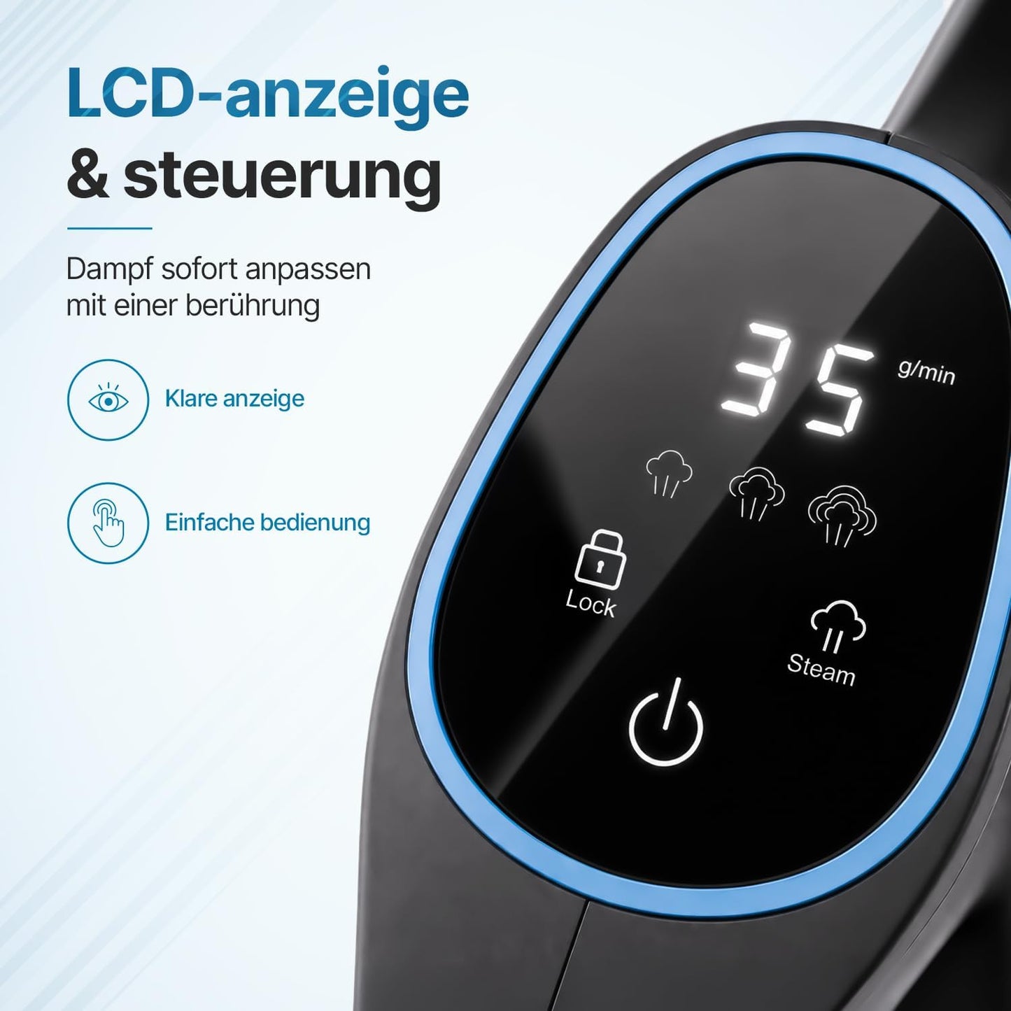 Multifunktionaler Dampfreiniger mit Zubehör, Handheld steam cleaner