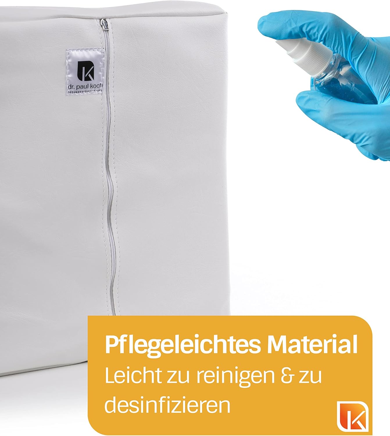 Kunstlederbezug für Beinflachlagerungsschiene