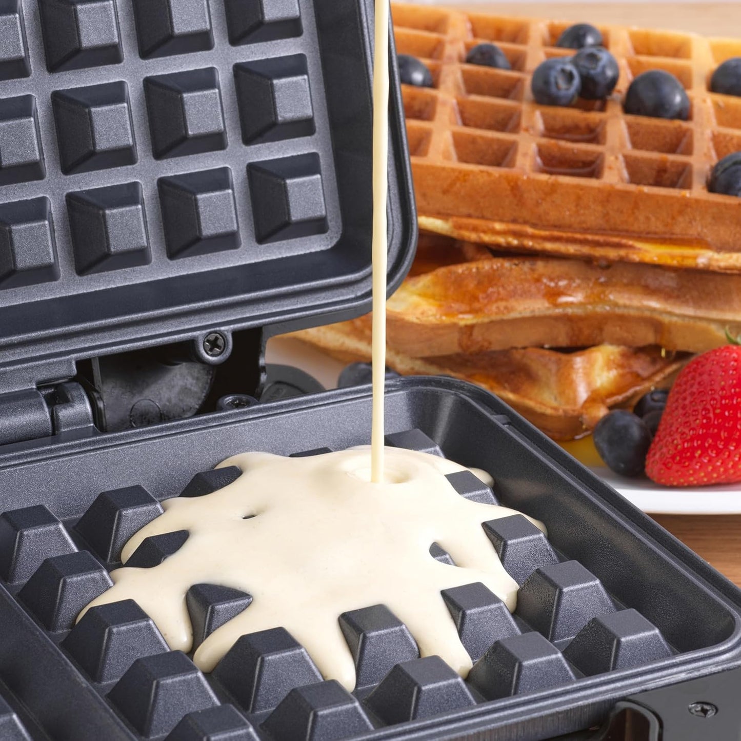 PT2249TVDE Deep-Fill Waffeleisen mit XL-Platten, Deep-Fill-Waffeleisen