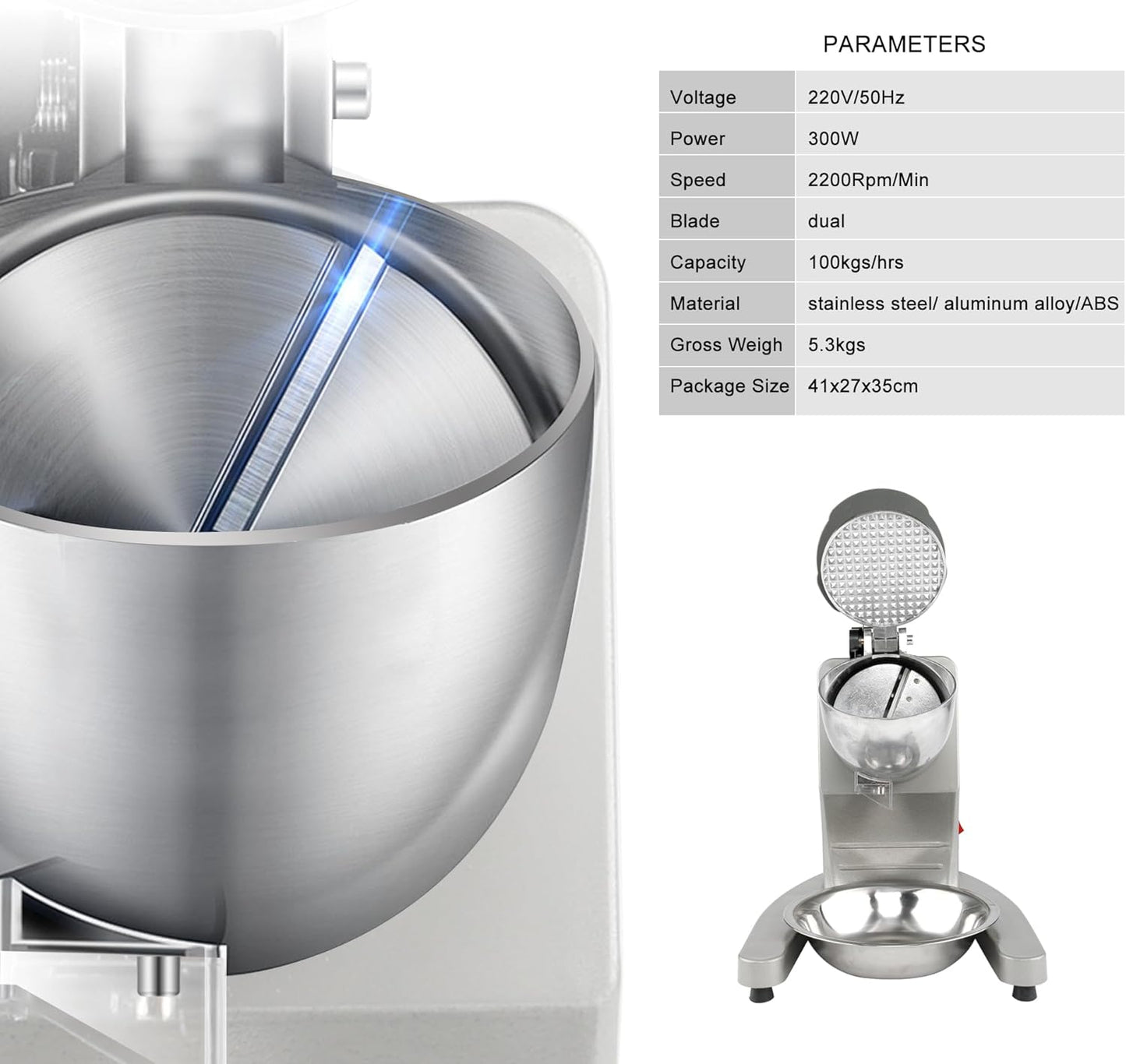 Ice Crusher, Medium Silver