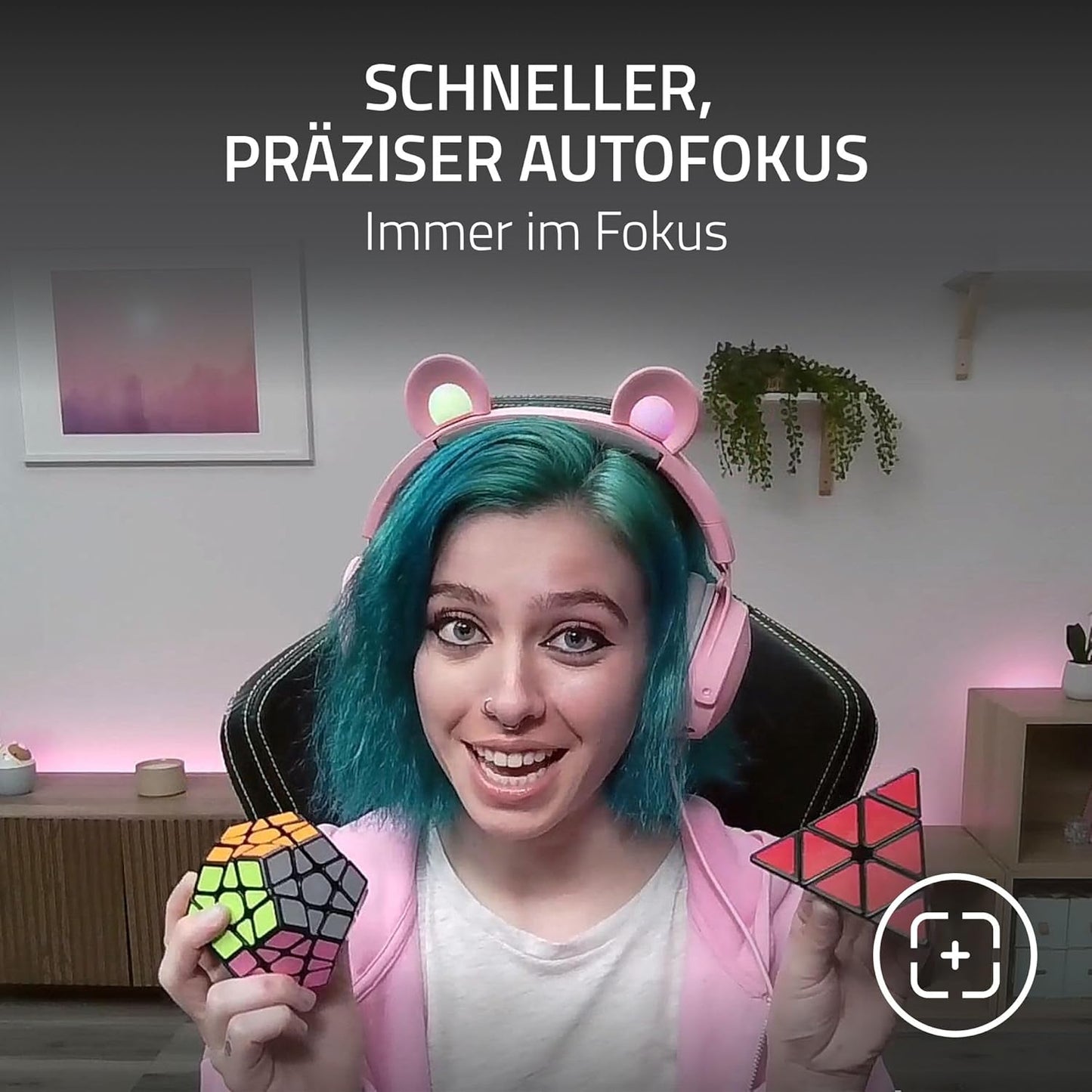 Kiyo X USB-Webcam für Streaming in Full-HD, Kiyo X
