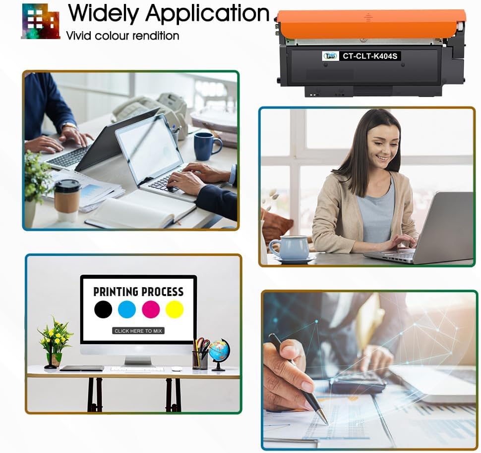 4er-Pack Toner für Samsung C43X und C48X-Serien