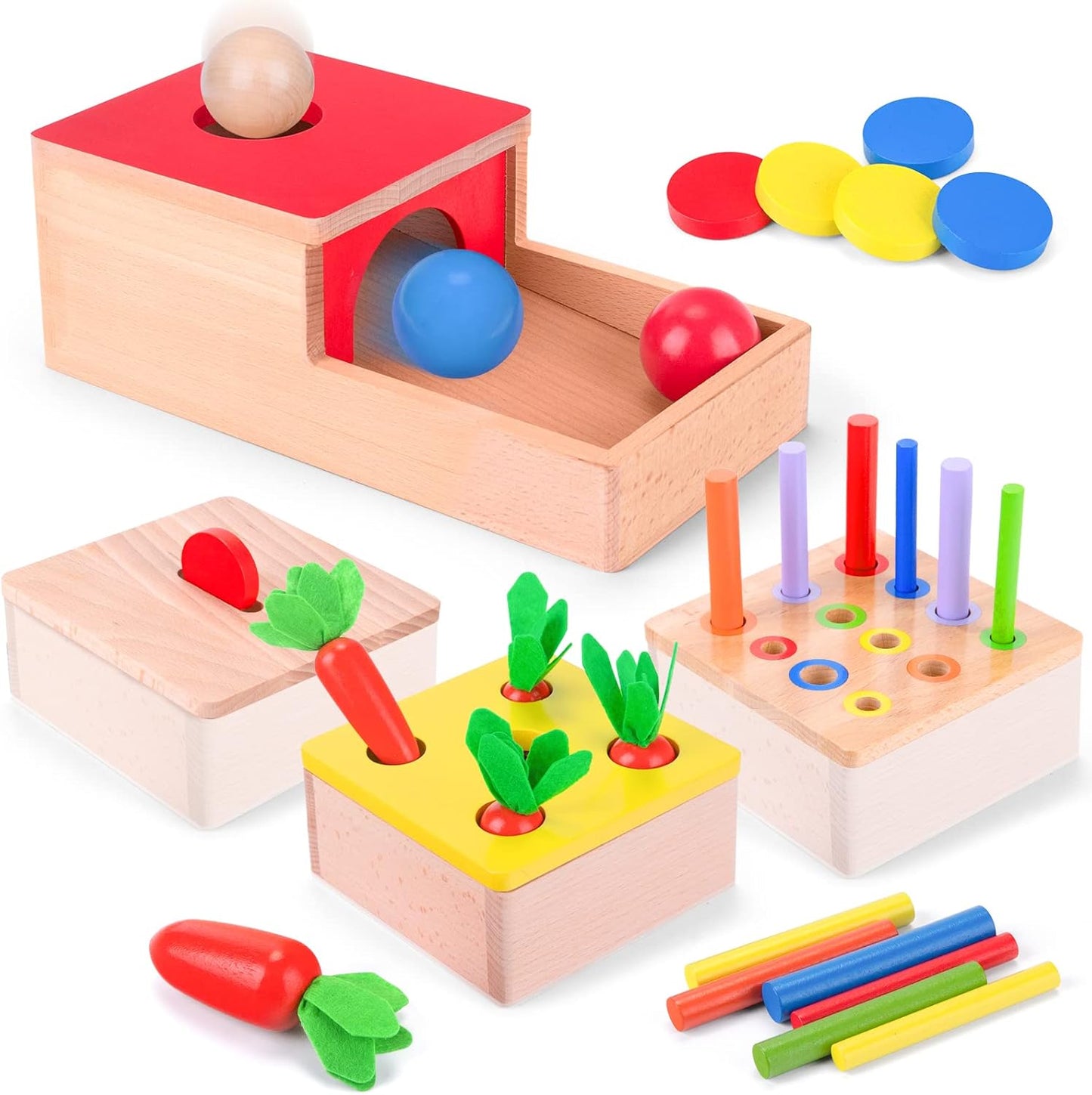 Sensorik Bälle zum Zählen und Sortieren, 4 in 1 toy