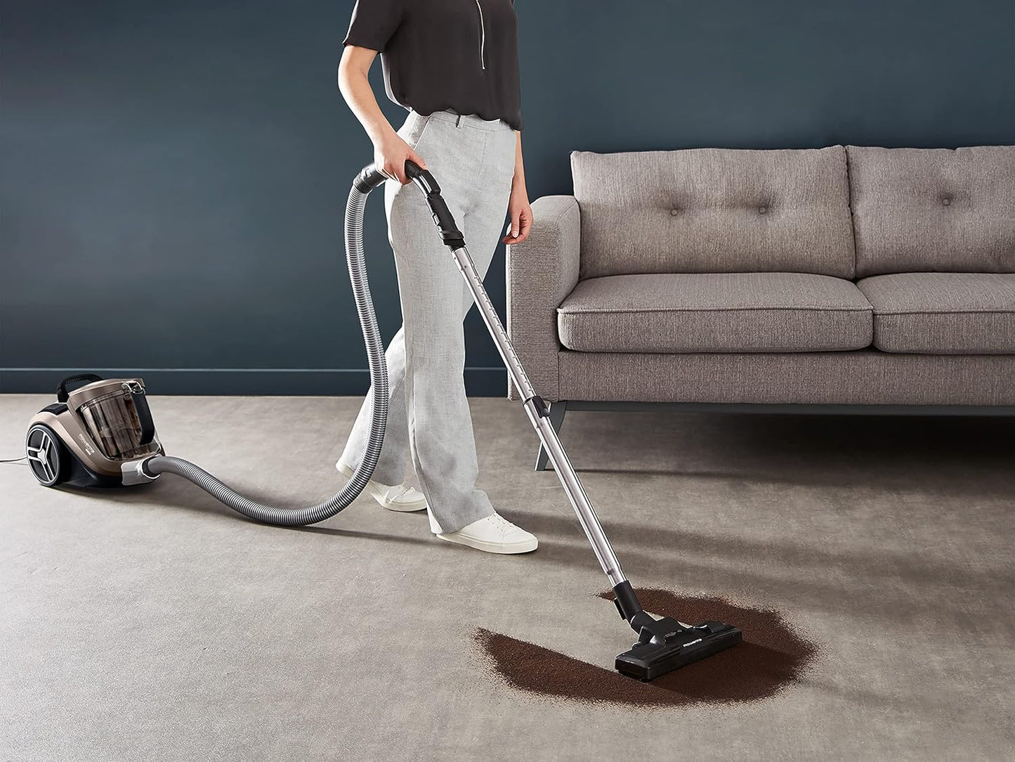 Beutelloser Bodenstaubsauger Compact Power XXL, [2] Parkett & Fugendüse