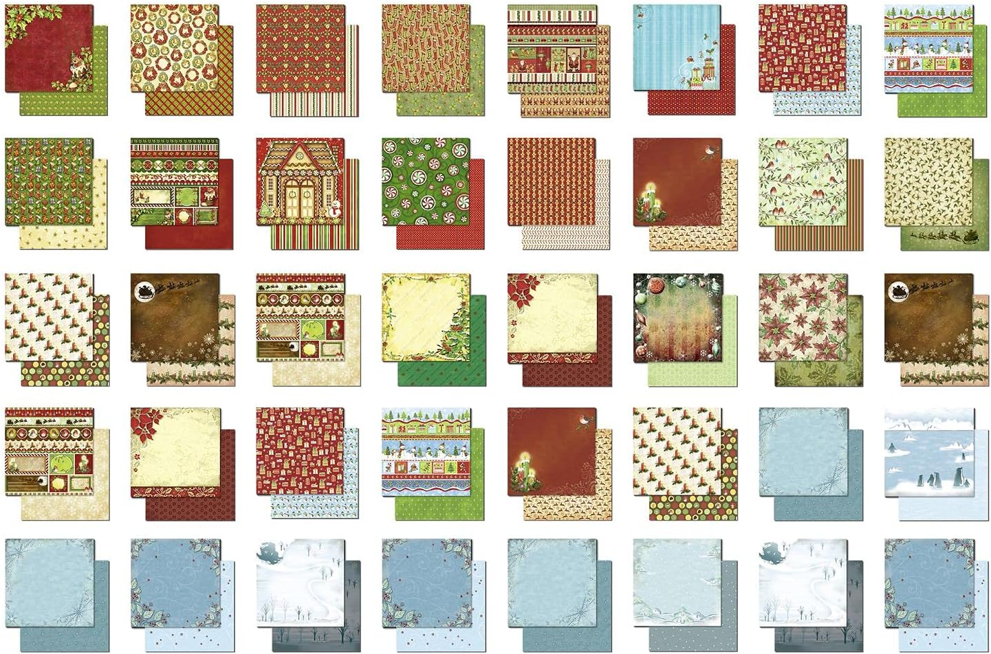 Glitter Design-Papier "X-Mas"
