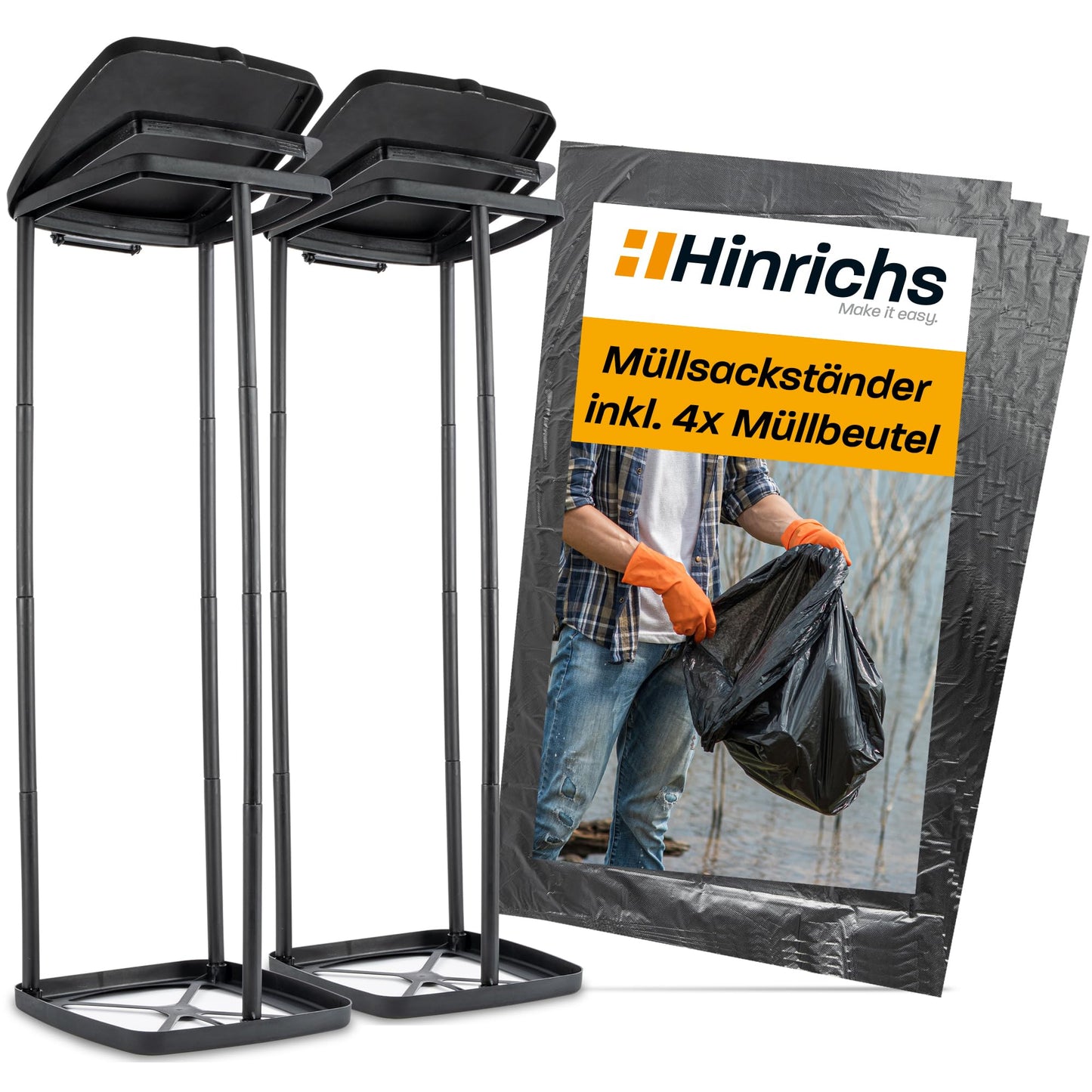 2-teiliges Müllsackständer-Set, 2 Stück