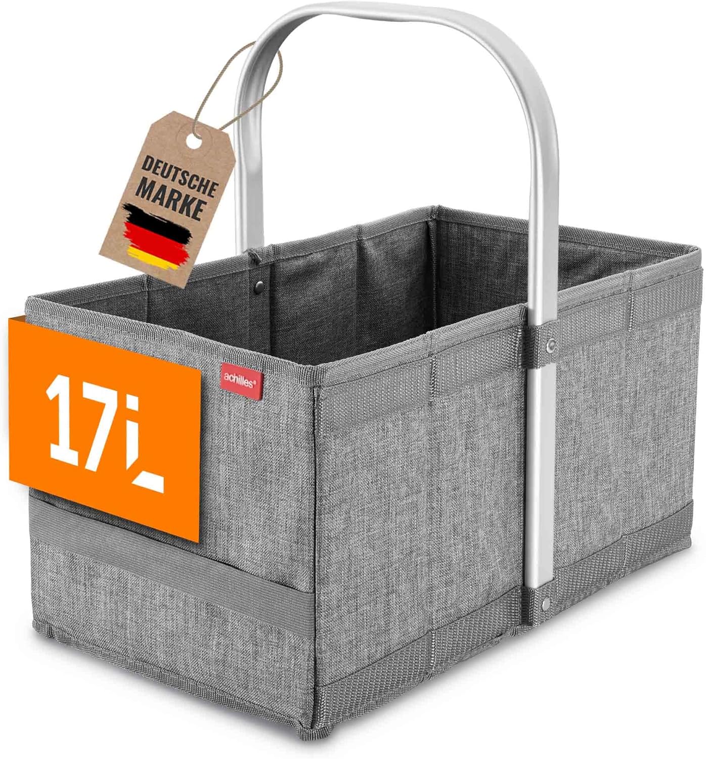 Klappbarer Einkaufskorb, Grau