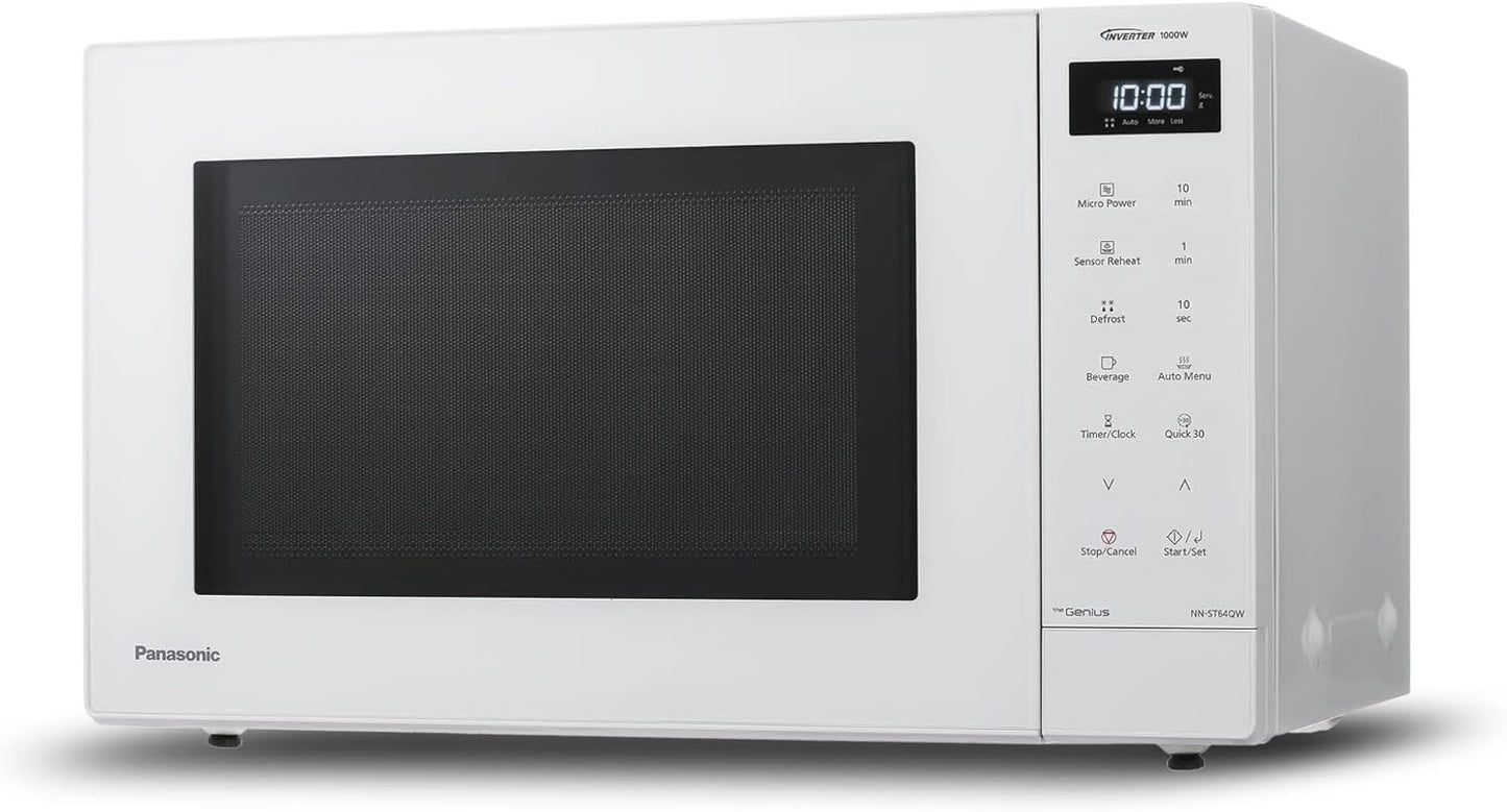 Inverter Solo Mikrowelle 32L mit Automatikprogrammen, Weiss