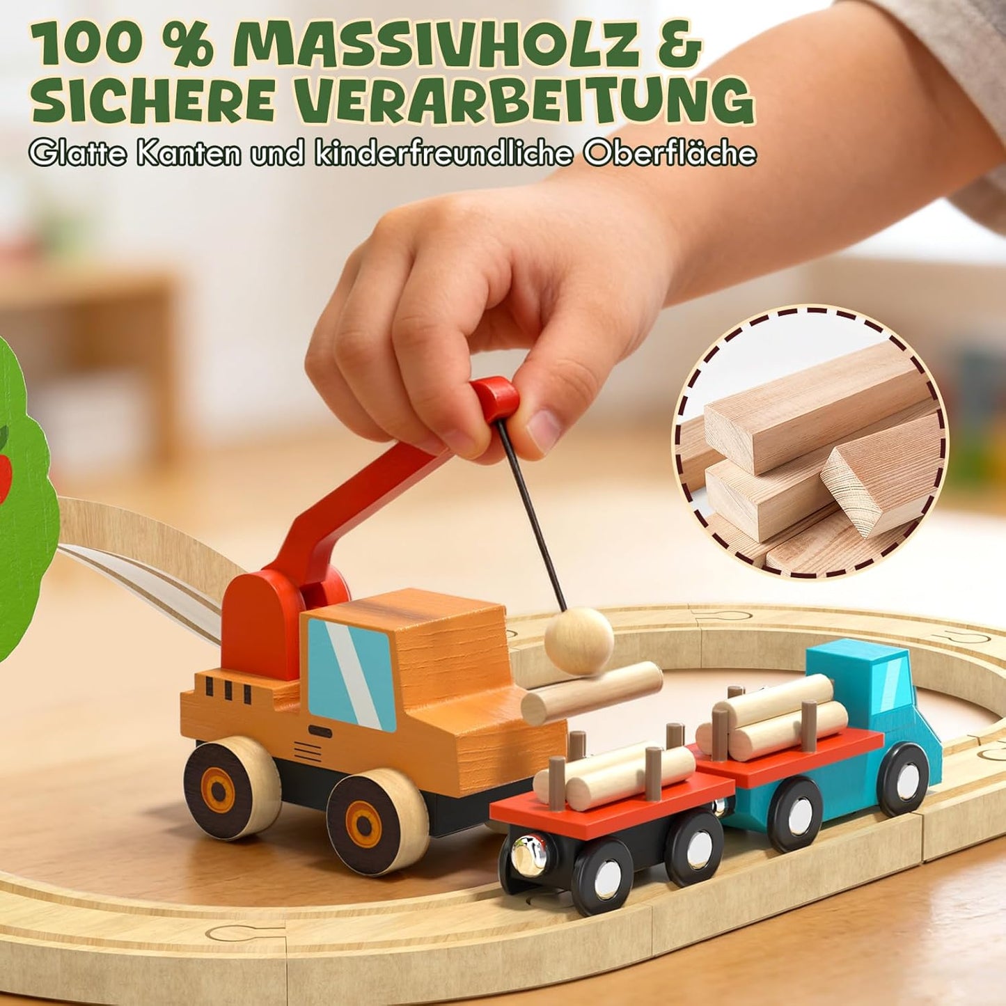 Holzeisenbahn Bauernhof-Spielset, Nutztiere