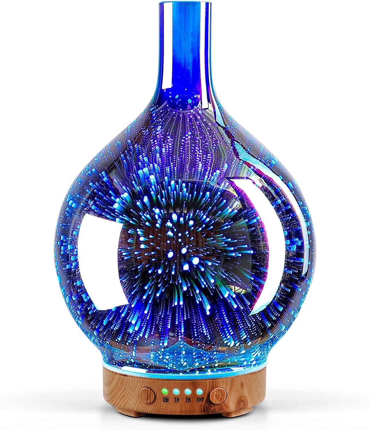 Aroma Diffuser & Luftbefeuchter mit 3D-Effekt, Silver