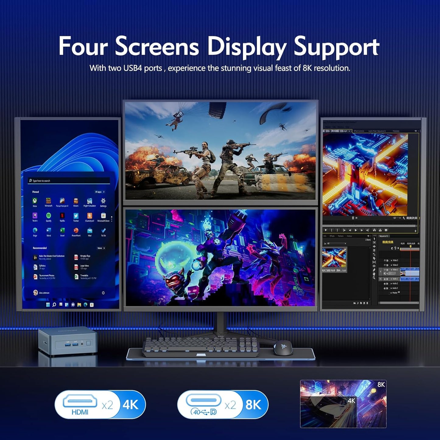 Mini PC mit i9-12900H & 8K Iris Xe Graphics, IT12i9(32+1T)