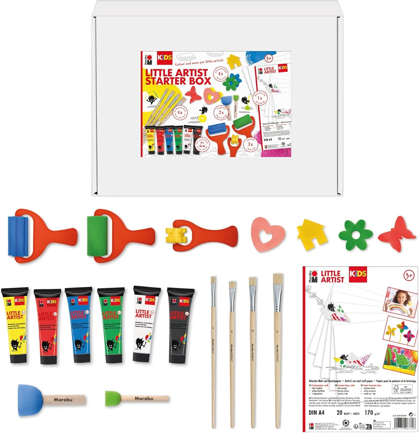 Little Artist Mal- und Bastelbox für Kinder ab 3 Jahren, Starter Box