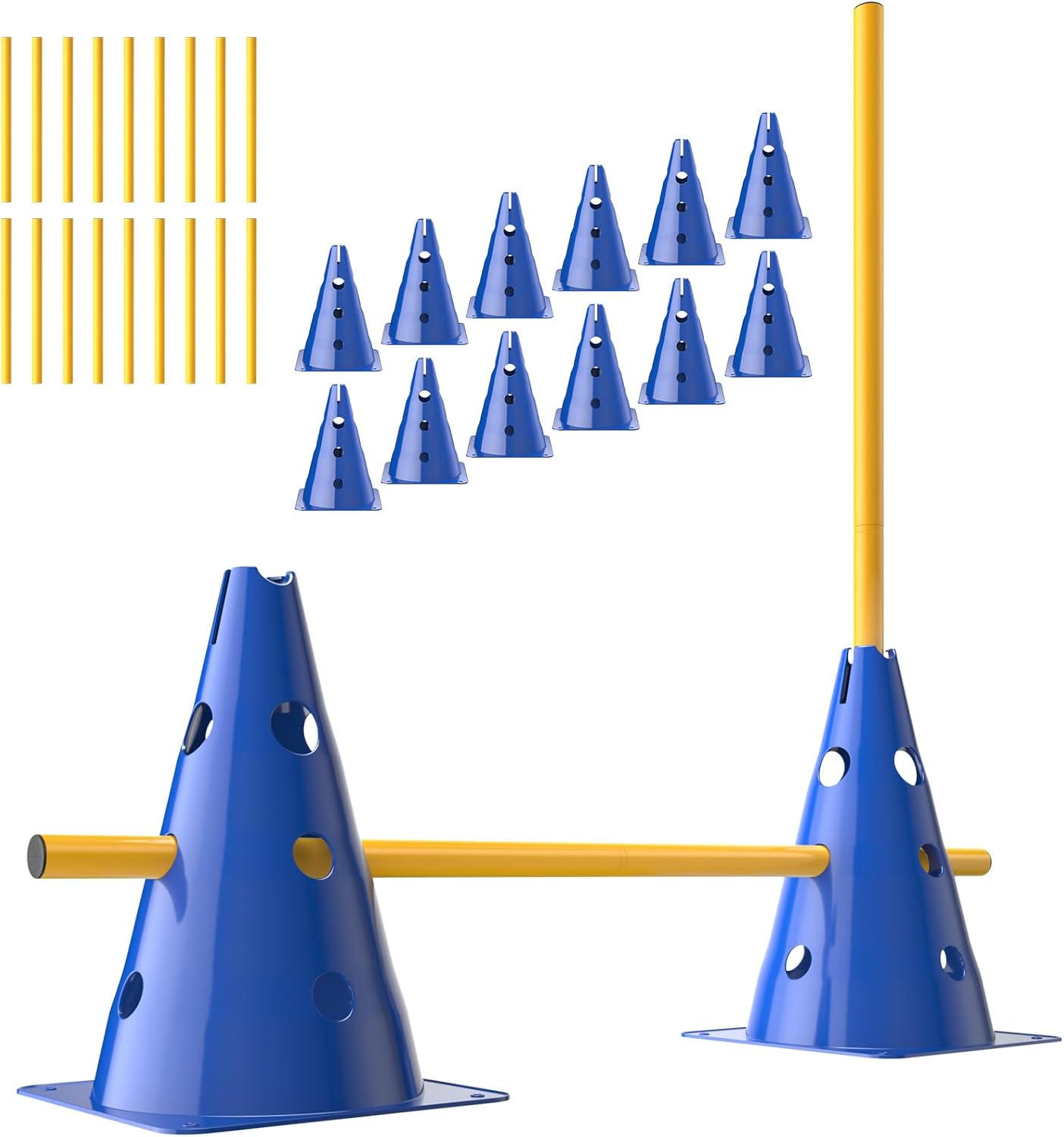 Agility Hürdenset, höhenverstellbar, 30 Stück
