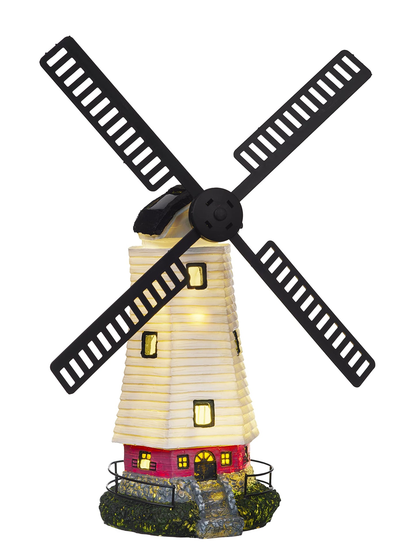 Solar Windmühle für Garten mit LED Licht