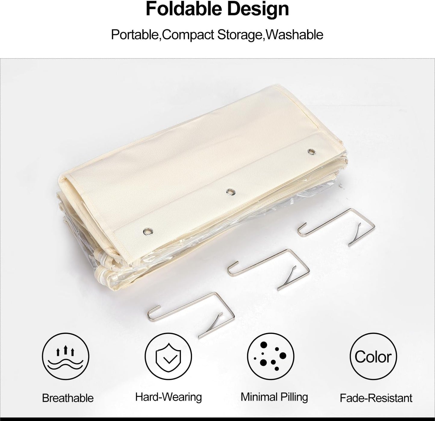 Handtaschen-Organizer für 6 Taschen, Small Cremeweiss