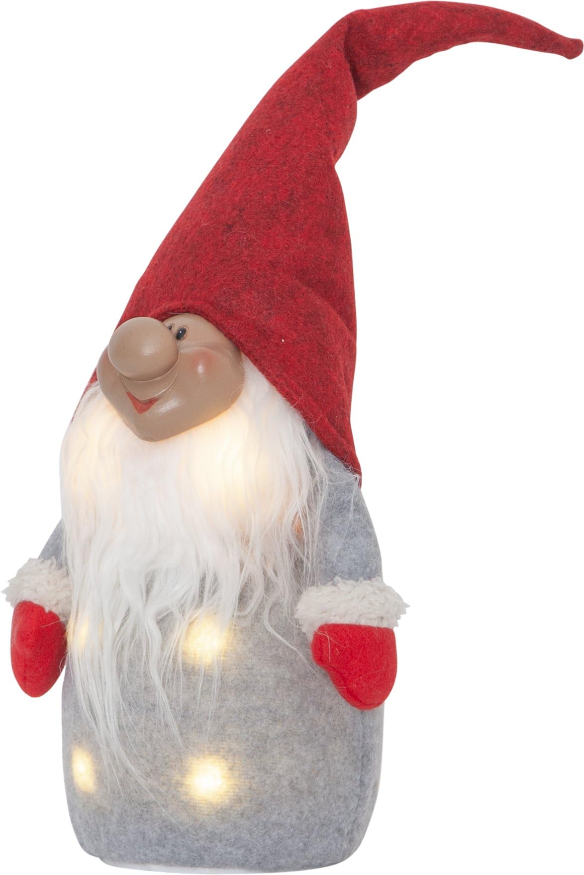 LED Weihnachtsdeko Wichtel, Rot 40 cm Wichtel