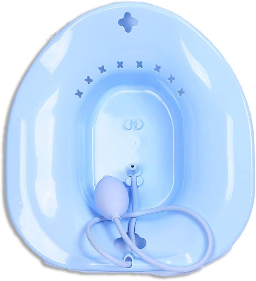 Faltbares Sitzbad, Blue With Flusher