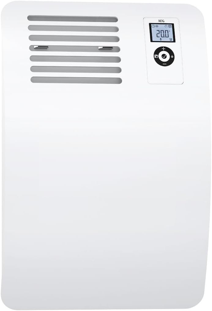 Wandkonvektor WKL 500 Comfort, für ca. 6 m², Aluminiumfront und 120-Min.-Timer