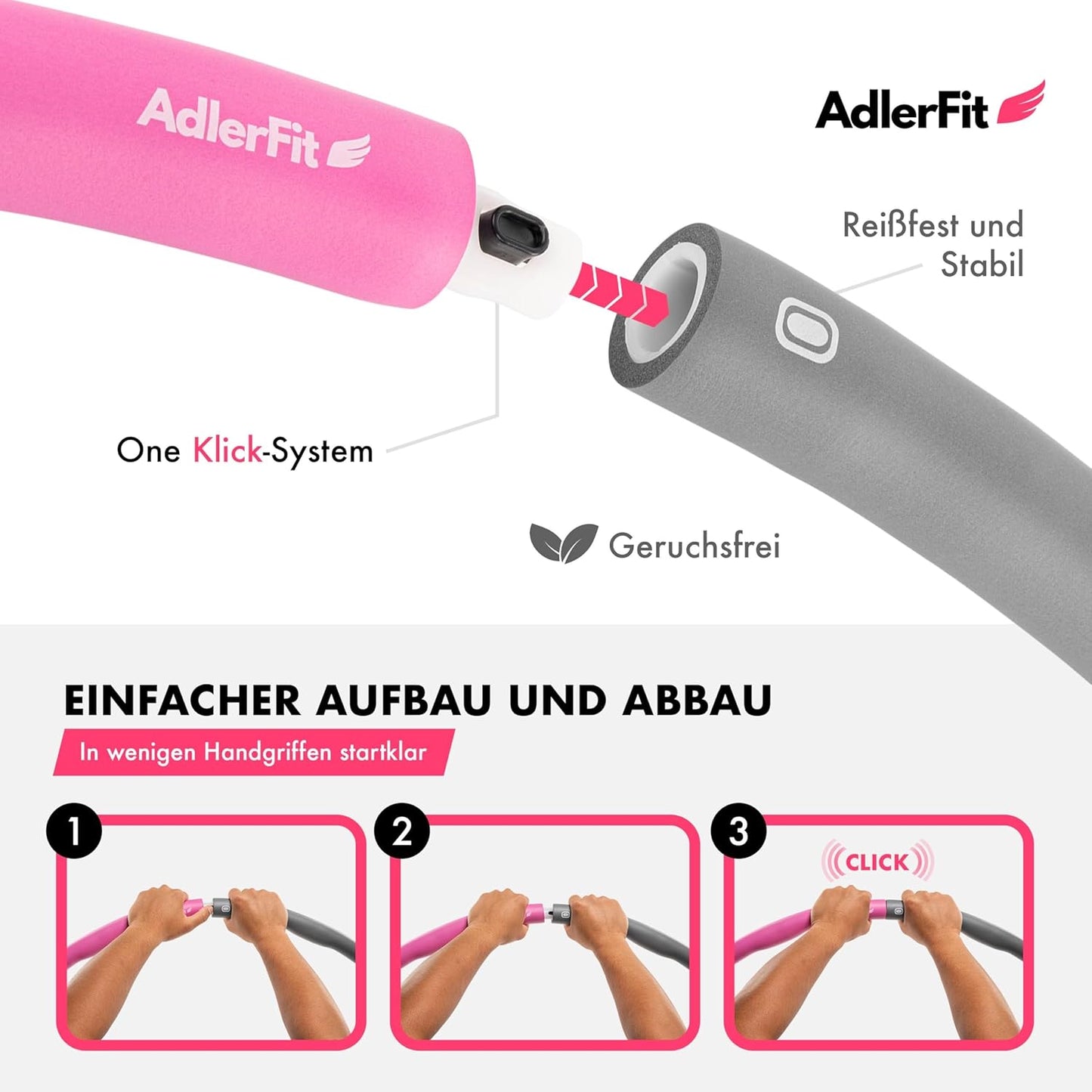 Hula Hoop Reifen mit Stecksystem