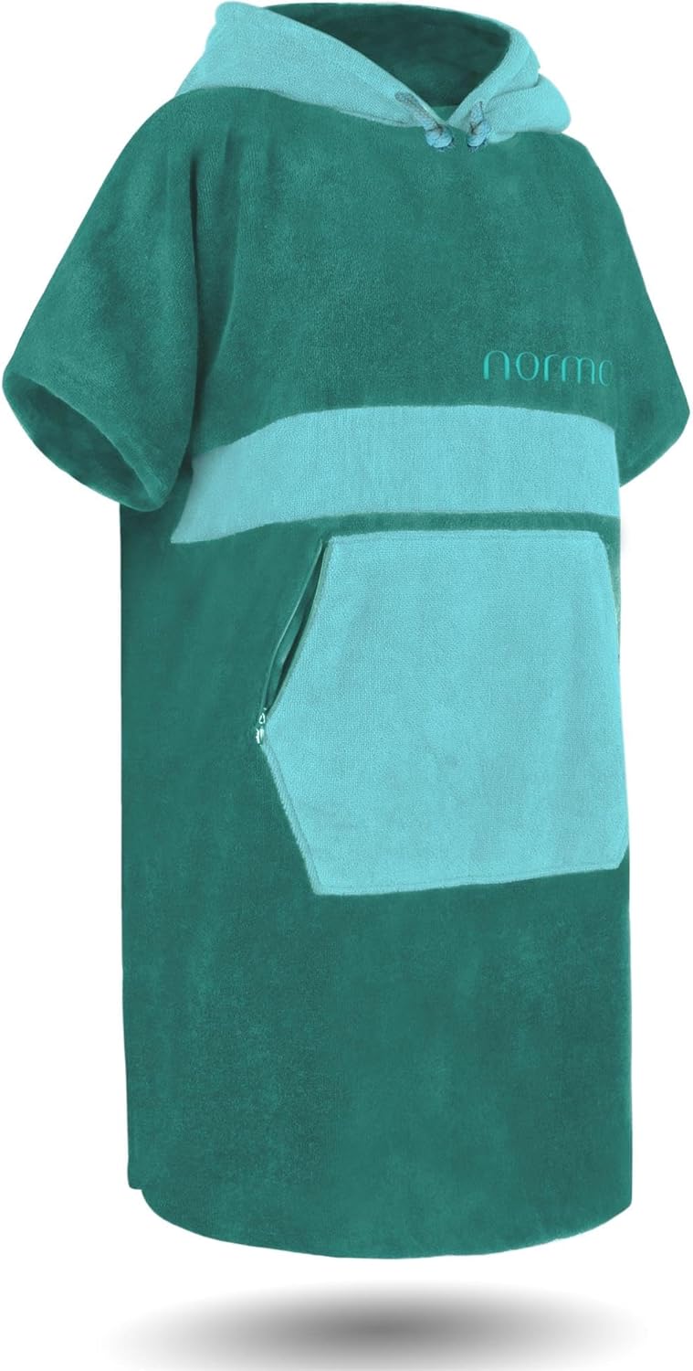Surfer Poncho, Petrol/Türkis L-XL