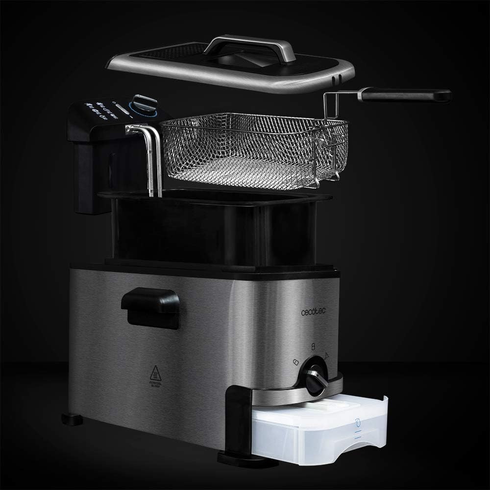 CleanFry 3000 mit OilClean-Filter, 2000 W | 3 L / Edelstahl | Profilter