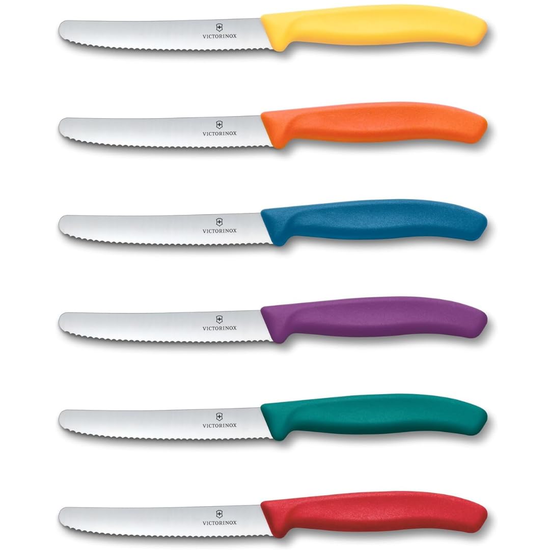 6er-Set Frühstücks- und Brötchenmesser, 6er Set Mehrfarbig 6er Set