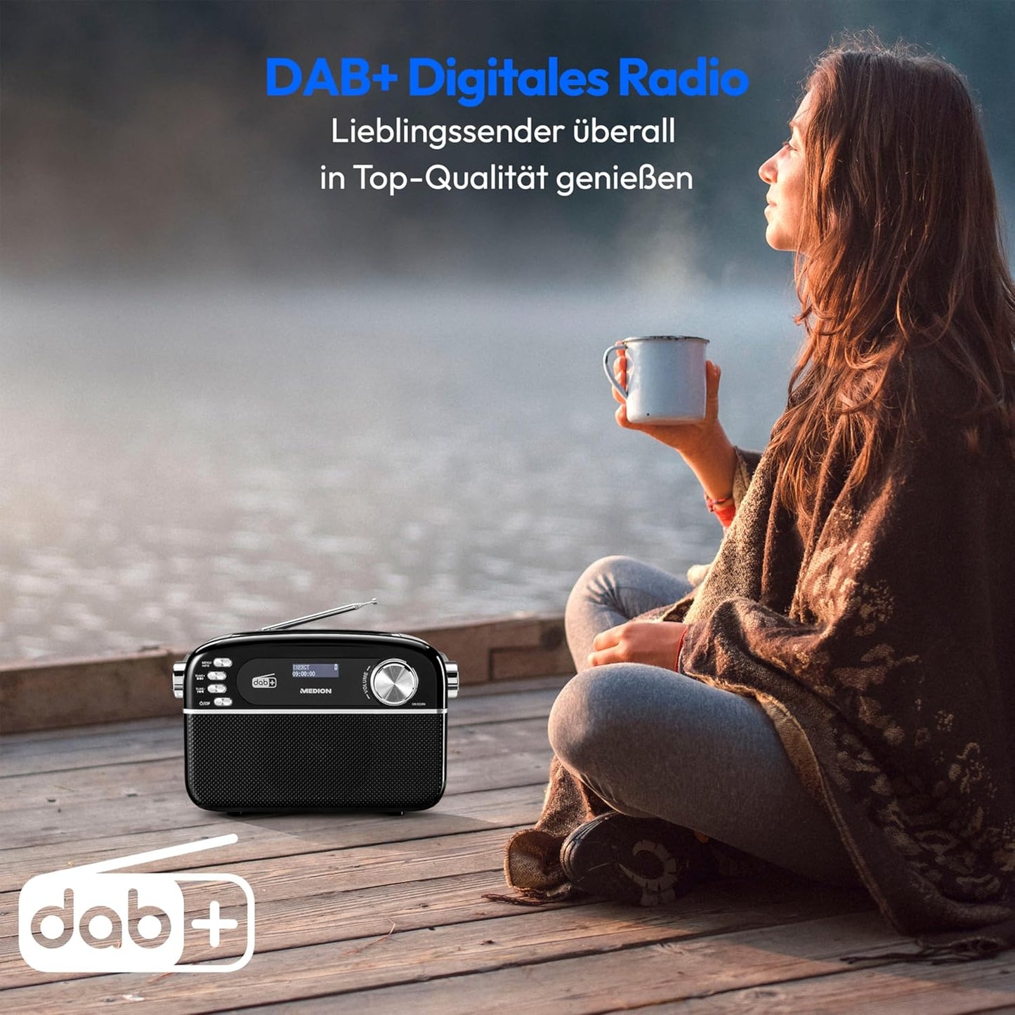 DAB+ Radio LIFE E66809, schwarz