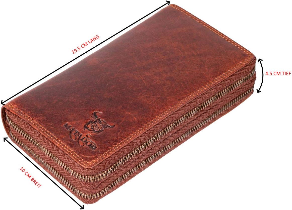 Leder Portemonnaie, Vintage Braun
