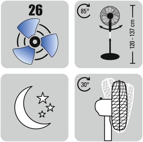 Standventilator TVE 26 S, 30 Watt
