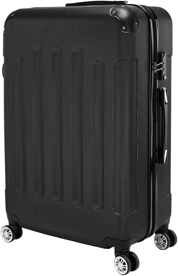 3-teiliges Koffer-Set VIC0542, Schwarz-3 / Kofferset 3tlg(Mit Eckenschutz)